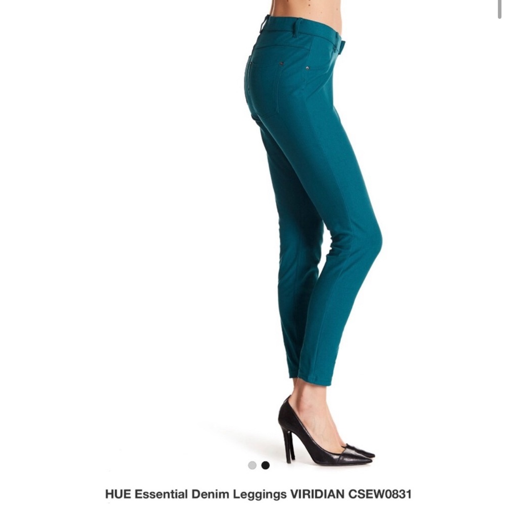 HUE ESSENTIAL DENIM LEGGINGS  M